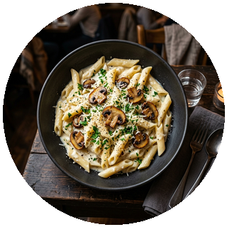 Rich White Sauce Pasta